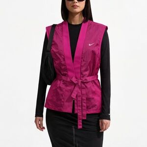 Nike X Serena XL Wrap Top Fire Pink/Pink Foam Lightweight Repel HM4958-663 Vest